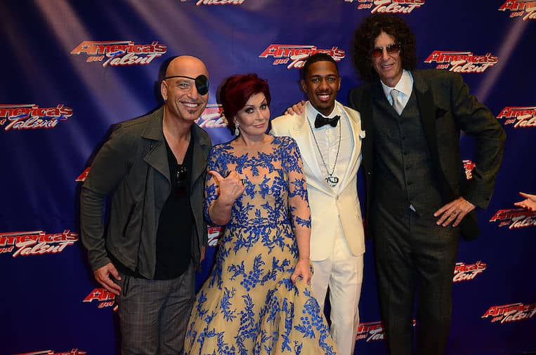 Howie Mandel, Sharon Osbourne, Nick Cannon and Howard Stern on the 'America's Got Talent' red carpet