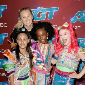 JoJo Siwa and XOmg Pop on the 'America's Got Talent' red carpet