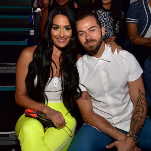 Nikki Bella, Artem Chigvintsev at the Nickelodeon Kids' Choice Sports 2019