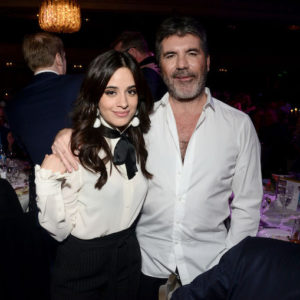 Simon Cowell and Camila Cabello at the Music Industry Trust Awards
