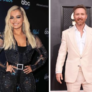 Bebe Rexha attends the 'American Idol' finale 2018, David Guetta at the 64th Annual GRAMMY Awards