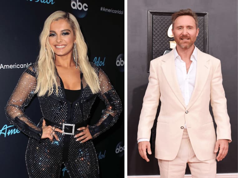 Bebe Rexha attends the 'American Idol' finale 2018, David Guetta at the 64th Annual GRAMMY Awards 