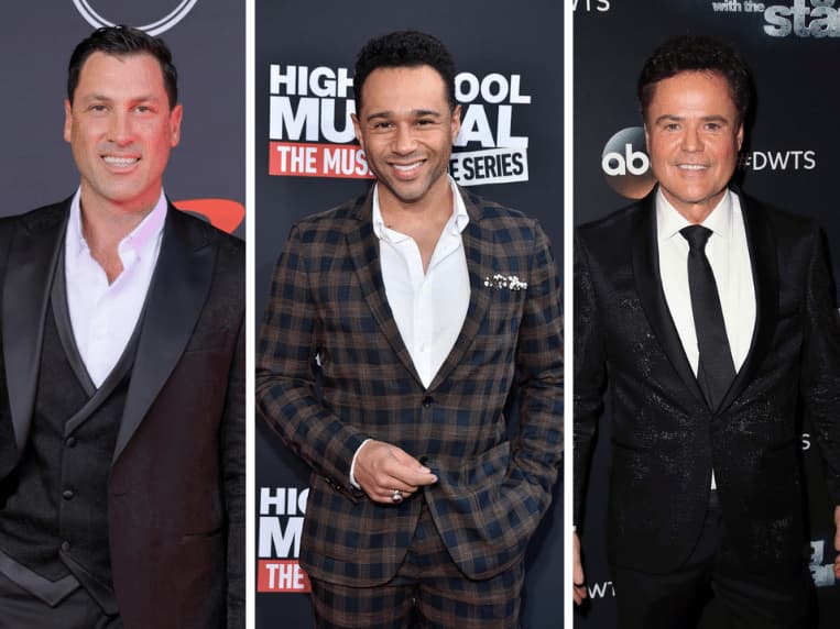 Maksim Chmerkovskiy at the 2022 ESPYs, Corbin Bleu at the High School Musical: The Musical: The Series Premiere, Donny Osmond at 'Dancing With the Stars' 2017