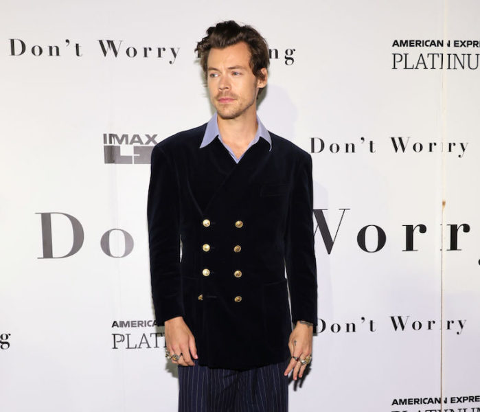 Harry Styles walks the 'Don't Worry Darling' red carpet in New York City