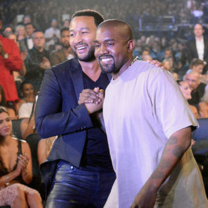 John Legend, Kanye West at the 2015 MTV Video Music Awards