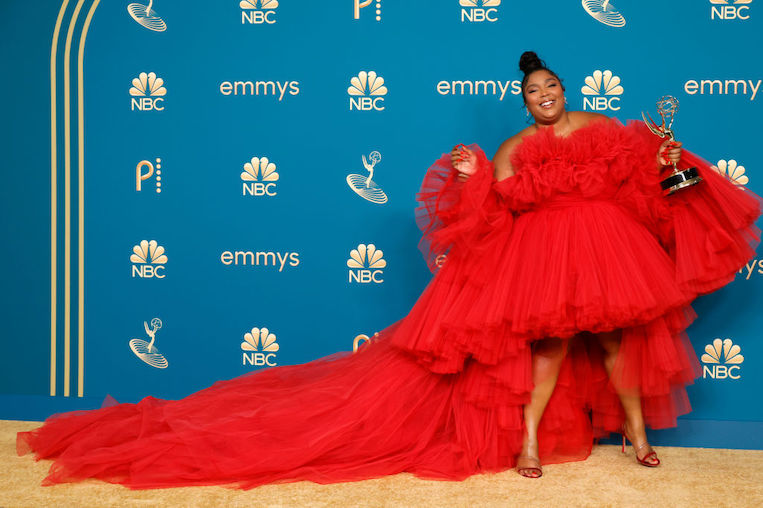 Lizzo at the 74th Primetime Emmy Awards Press Room