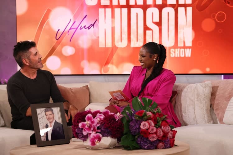 Simon Cowell, Jennifer Hudson on The Jennifer Hudson Show