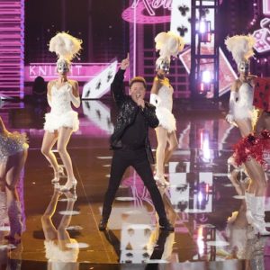 Donny Osmond performing on 'The Masked Singer' Vegas Night