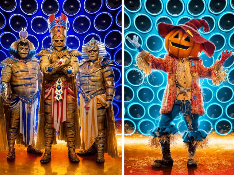 Mummies and Scarecrow from 'The Masked Singer' season 8