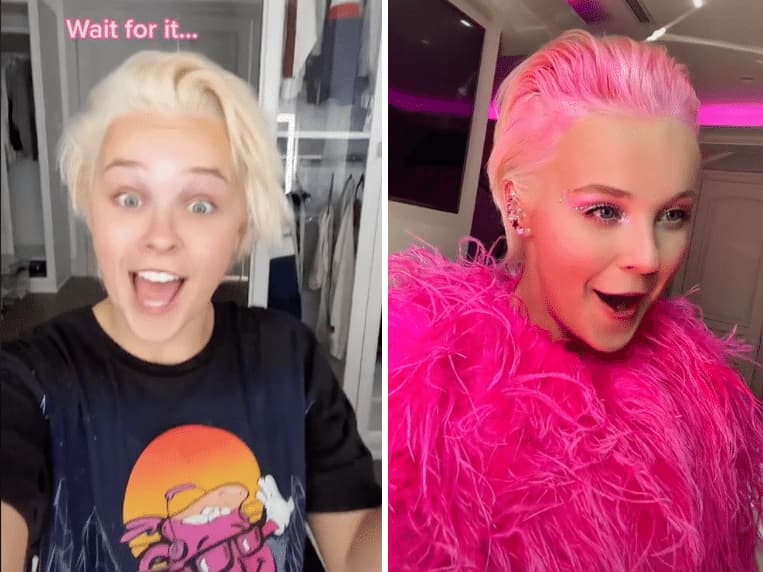 JoJo Siwa Debuts Pink Hair, Shares How She Achieved the Look