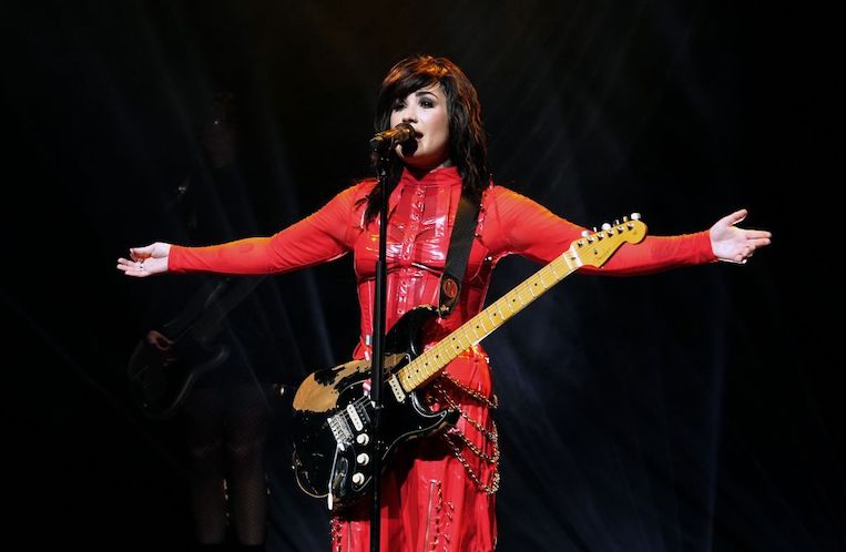 Demi Lovato performs in the Holy Fvck Tour Opener
