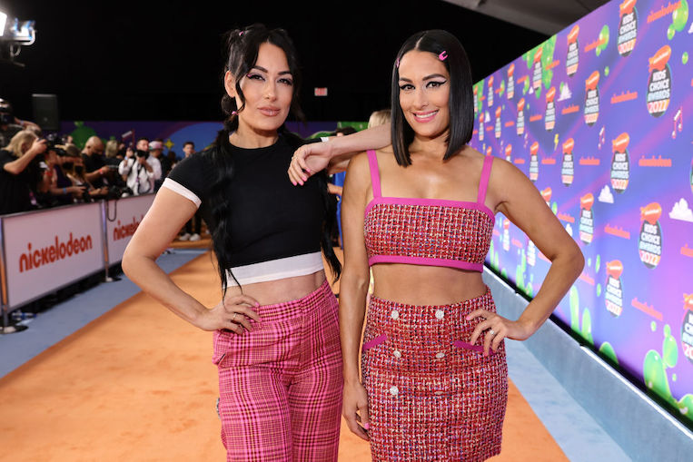 Brie and Nikki Bella at the Nickelodeon's Kids' Choice Awards 2022