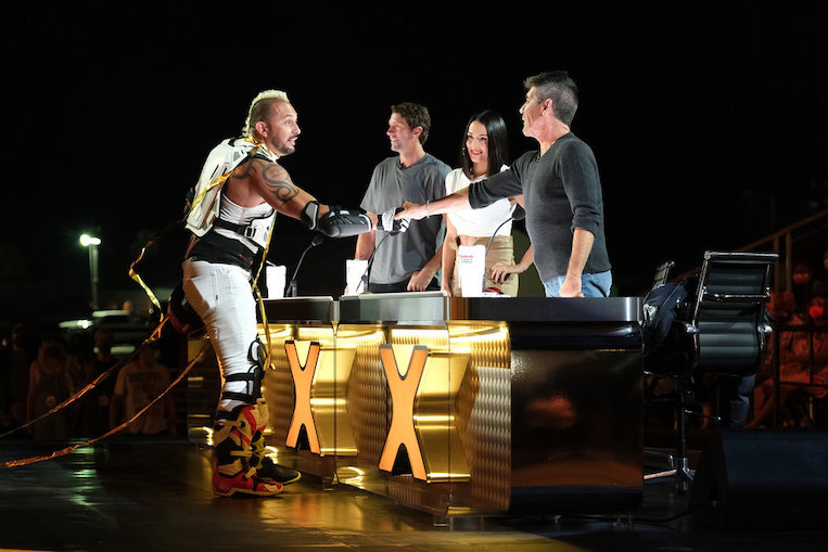 Alfredo Silva, Simon Cowell, Nikki Bella, Travis Pastrana on 'AGT: Extreme' 