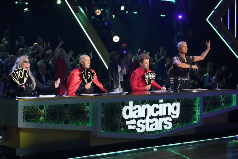 Carrie Ann Inaba, Len Goodman, Derek Hough, and Bruno Tonioli on 'Dancing With the Stars's Halloween Night