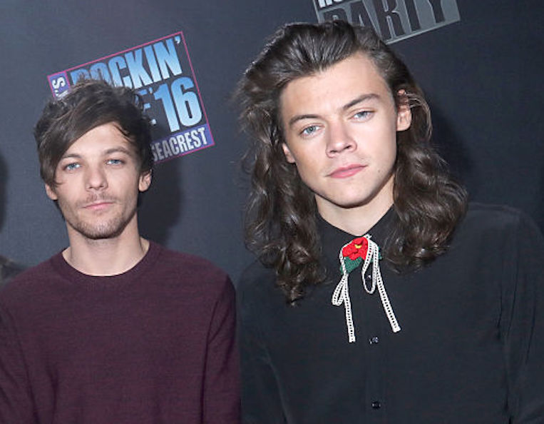 Louis Tomlinson and Harry Styles at Dick Clark's New Year's Rockin' Eve 2016