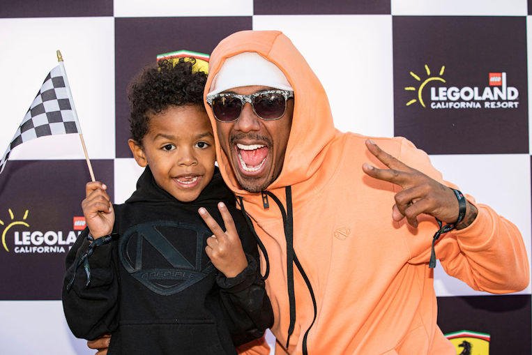 Nick Cannon and Golden Cannon at LEGOLAND California Resort's New Attraction LEGO Ferrari Build And Race - Media Night/VIP Preview