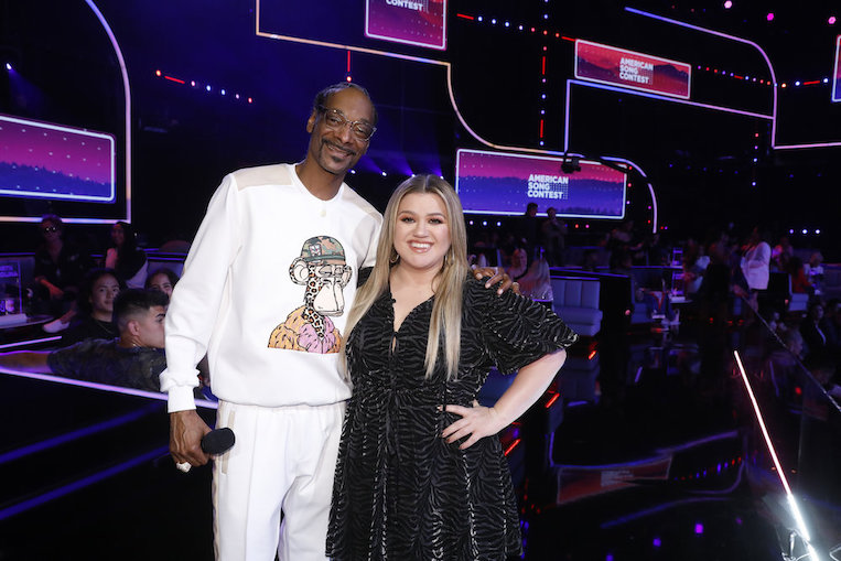Snoop Dogg and Kelly Clarkson on 'American Song Contest' Semi Finals 2