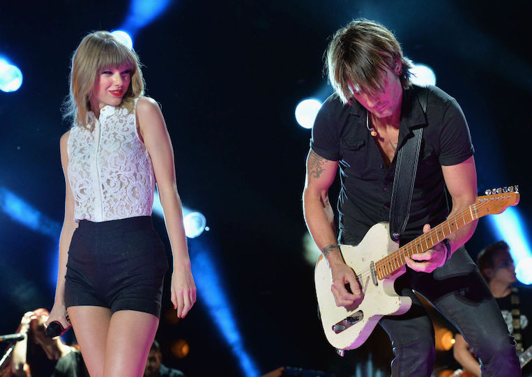 Taylor Swift and Keith Urban at CMA Music Festival 2013