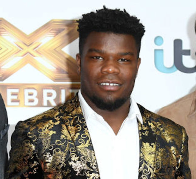 Levi Davis on the 'The X Factor: Celebrity" red carpet