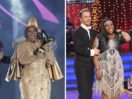 Amber Riley on 'The Masked Singer', Derek Hough and Amber Riley on 'Dancing With the Stars' 