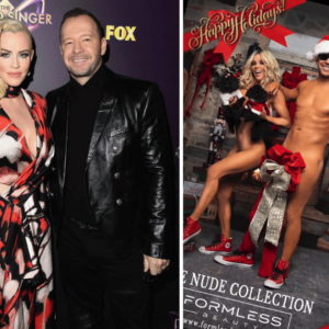 Jenny McCarthy and Donnie Wahlberg on 'The Masked Singer' red carpet