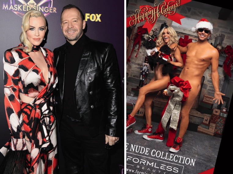 Jenny McCarthy and Donnie Wahlberg on 'The Masked Singer' red carpet