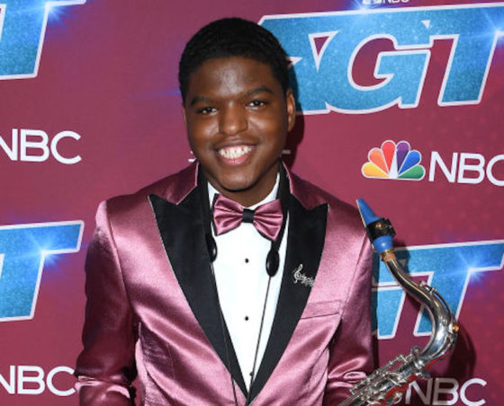 Avery Dixon on the 'America's Got Talent' red carpet 