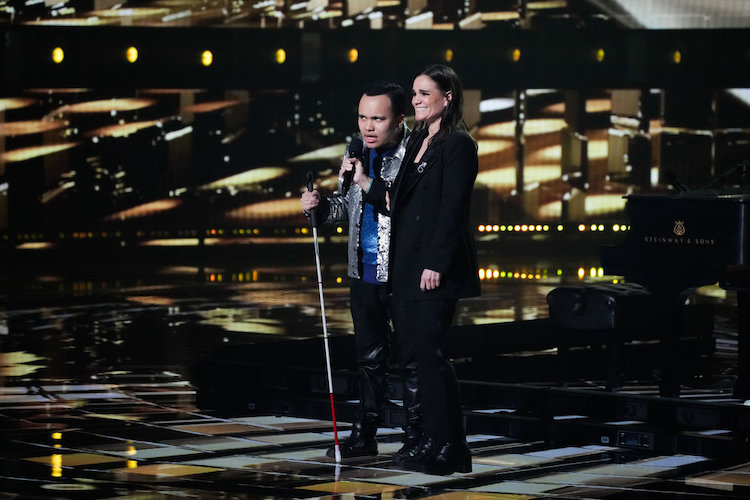 Kodi Lee and his mom on 'America's Got Talent All-Stars'