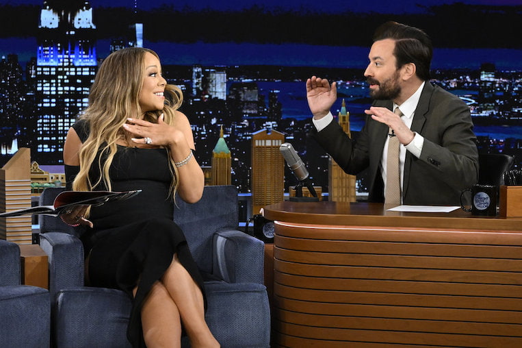 Mariah Carey and Jimmy Fallon on 'The Tonight Show Starring Jimmy Fallon'