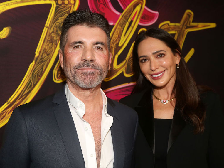 Simon Cowell and Lauren Silverman at the opening night of "& Juliet"