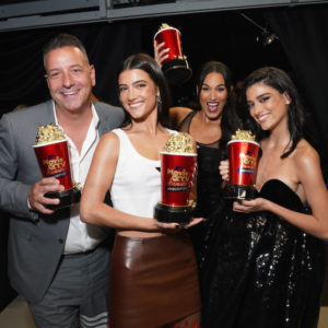 Marc D'Amelio, Charli D'Amelio, Heidi D'Amelio and Dixie D'Amelio at the 2022 MTV TV and Movie Awards Unscripted