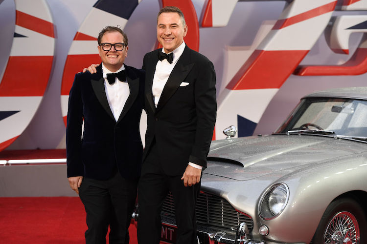 Alan Carr and David Walliams at the world premiere of "No Time to Die"