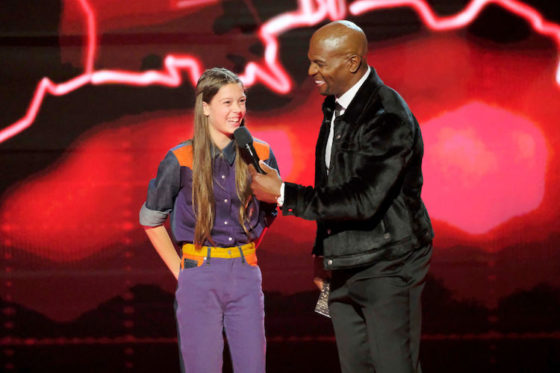 Courtney Hadwin, Terry Crews on 'America's Got Talent: The Champions' 