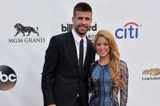 Gerard Pique and Shakira at the 2014 Billboard Music Awards 