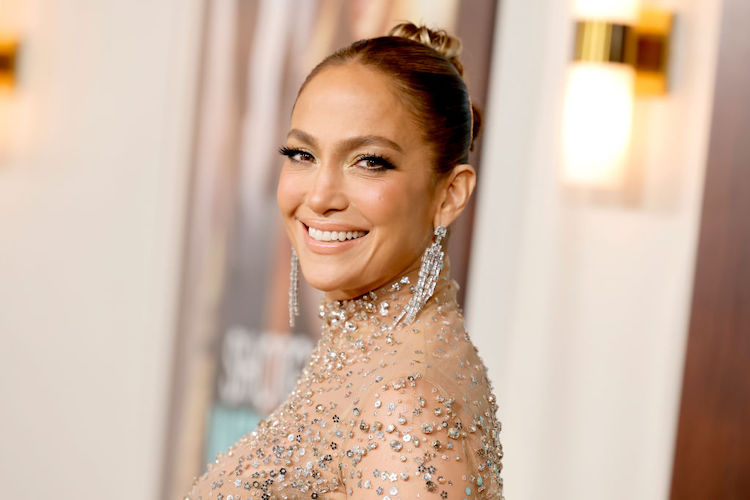 Jennifer Lopez at the Los Angeles premiere of "Shotgun Wedding"