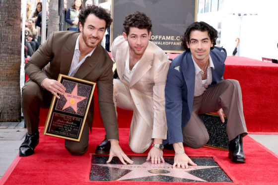 The Jonas Brothers at the Hollywood Walk of Fame Ceremony 