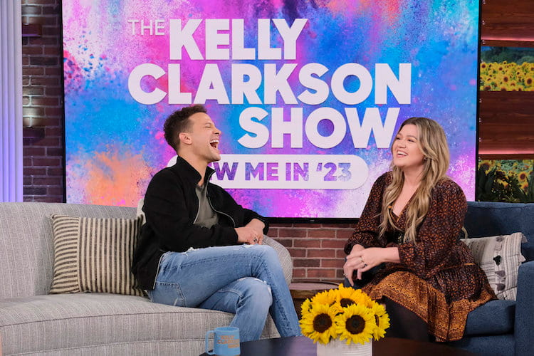 Justin Guarini, Kelly Clarkson on 'The Kelly Clarkson Show'