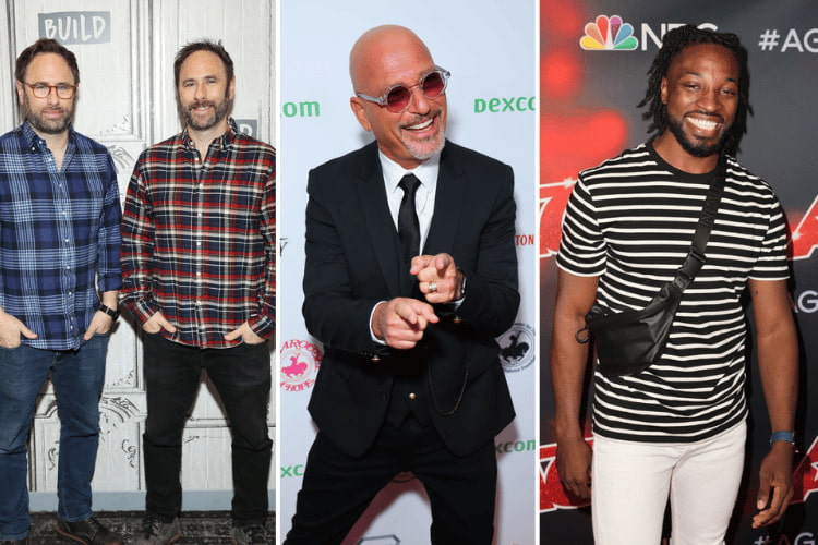 Sklar Brothers at Celebrities Visit Build, Howie Mandel at 36th Carousel of Hope Ball Honoring Diane Keaton at The Beverly Hilton, Preacher Lawson at