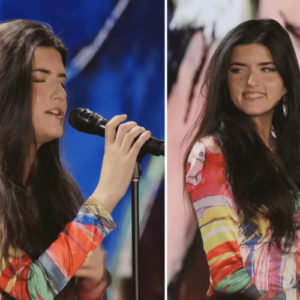 Angelina Jordan singing at Character Media's 2022 Unforgettable Gala