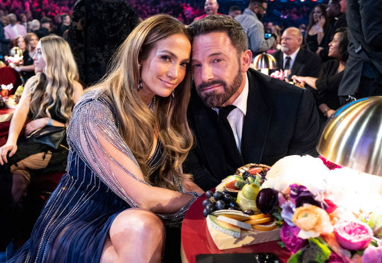 Jennifer Lopez and Ben Affleck at the 65th GRAMMY Awards