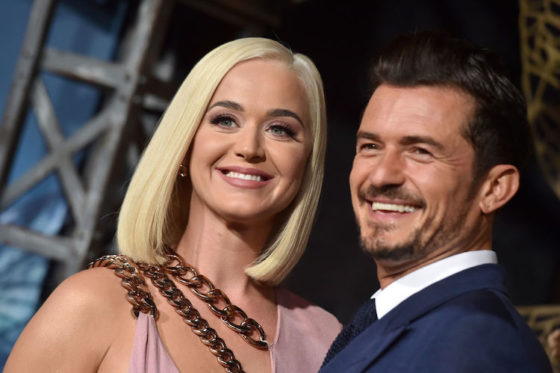 Katy Perry, Orlando Bloom at the premiere of 