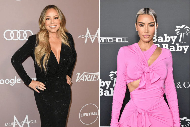 Mariah Carey at Variety's 2019 Power of Women Presented by Lifetime, Kim Kardashian at 2022 Baby2Baby Gala