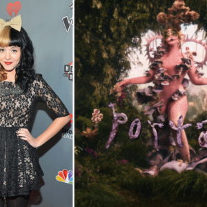 Melanie Martinez on The Voice season 3 red carpet, Melanie Martinez new album cover art