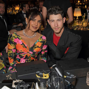Nick Jonas and Priyanka Chopra at The Fashion Awards 2021