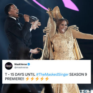 Nick Cannon and Amber Riley on 'The Masked Singer'