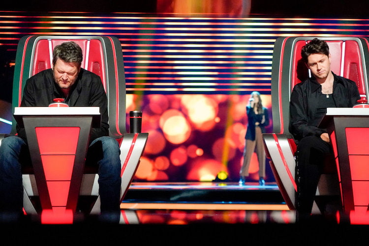 Blake Shelton and Niall Horan on 'The Voice'