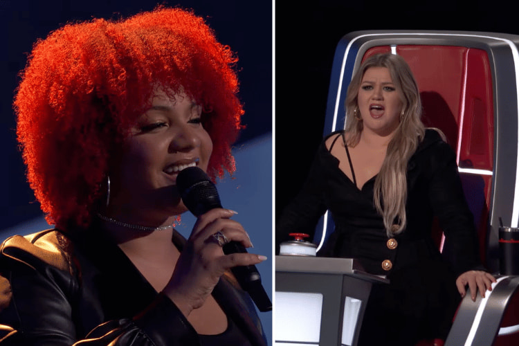 Cait Martin and Kelly Clarkson on 'The Voice' early release