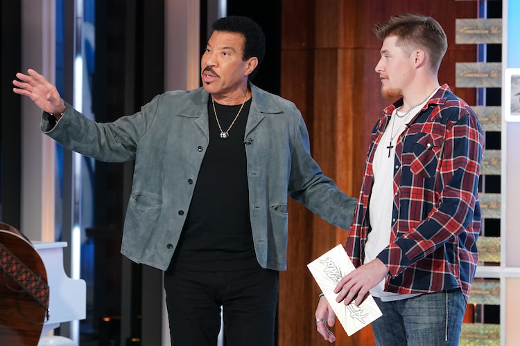 Lionel Richie and Colt Glover on 'American Idol'