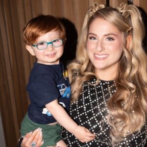 Meghan Trainor and her son Riley