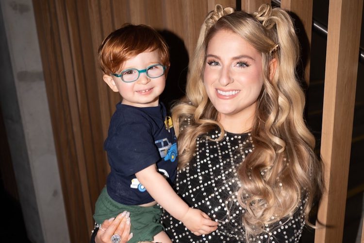 Meghan Trainor and her son Riley